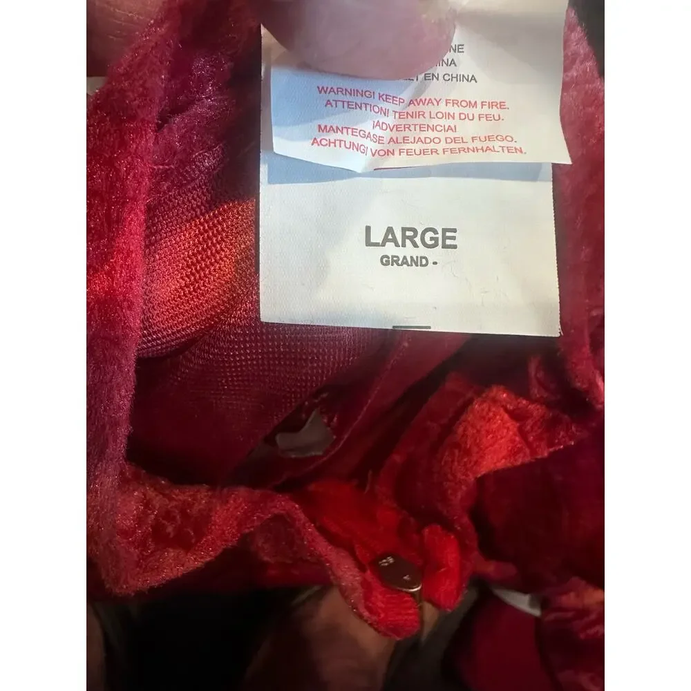 New Forum Novelties Red Dragon Costume Plush Jumpsuit, Wings, Tail & Hood Large